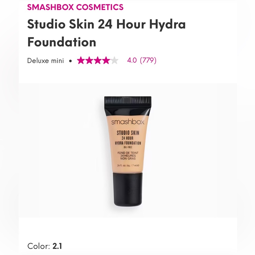 💎SMASHBOX COSMETICS STUDIO SKIN 24 H HYDRA FOUNDATION